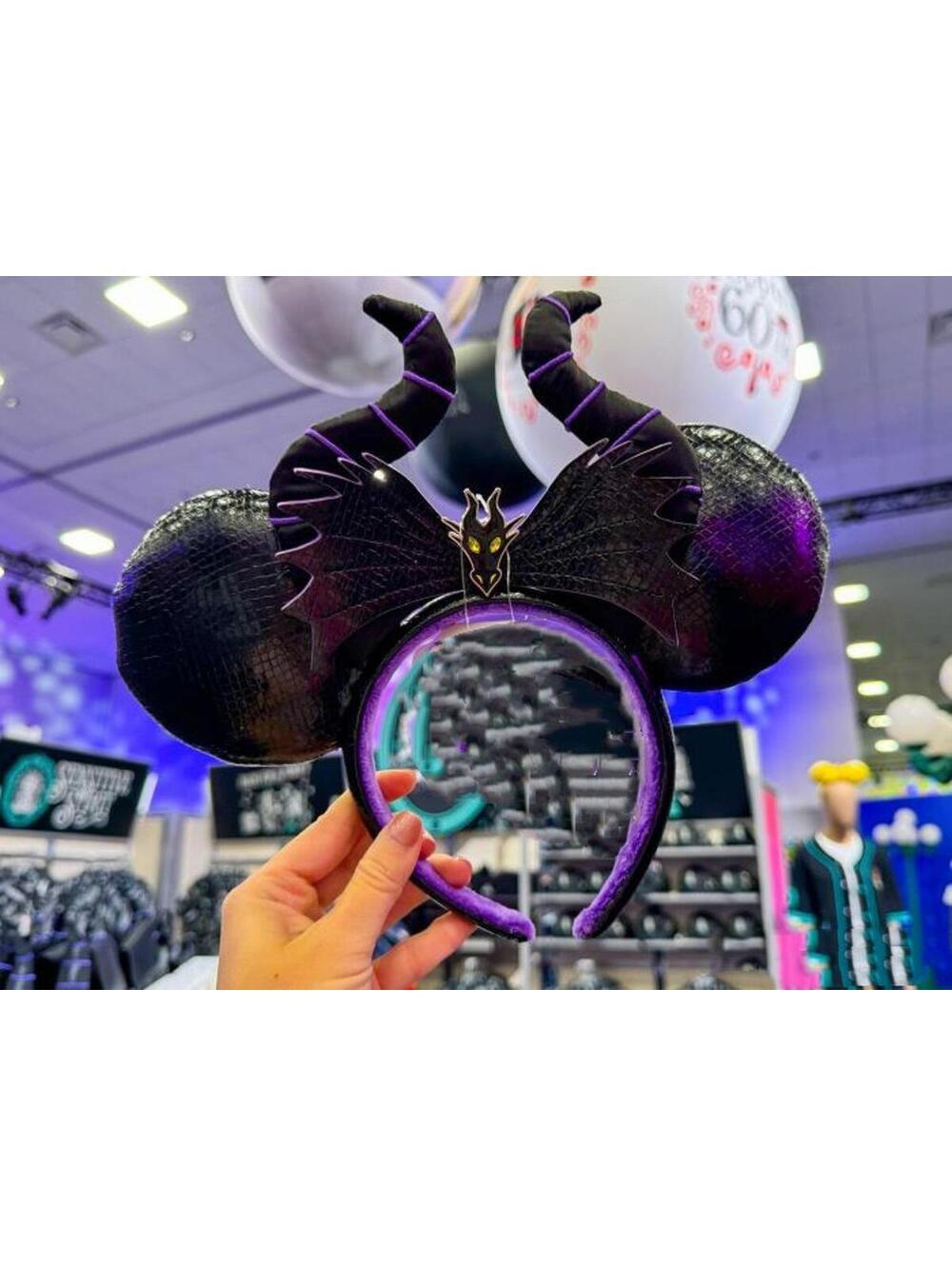 Black Maleficent Sleeping Beauty Minnie Ears Headband